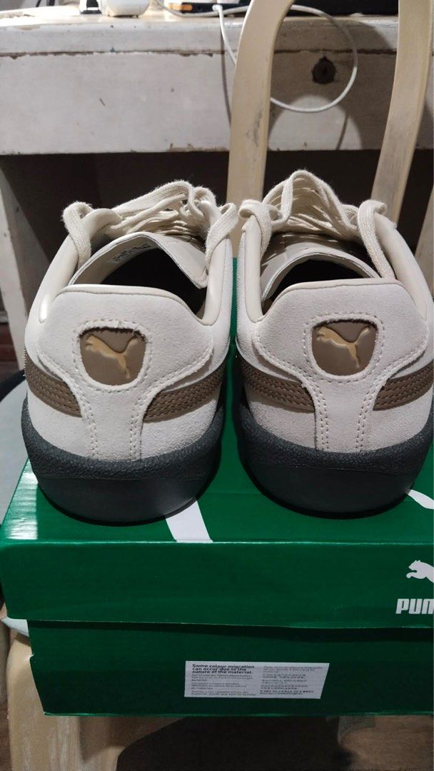 Puma Army Trainer Suede - Granola Chocolate Chip (Category: Sneakers) located in Manila. Submitted by karlcapara48468 (Listing ID 1416639034, Image 2). Description: - Puma Army Trainer Suede - Colorway: granola-chocolate chip - Size: US 12, UK 11, EUR 46 - Made in Cambodia - Includes original box.