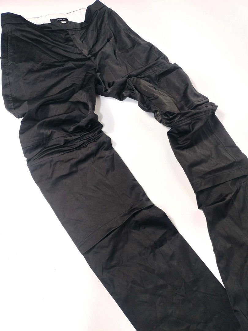 Raf Simons Slim Space Pants with Pockets (Category: Jeans) located in Manila. Submitted by naphthrift (Listing ID 1416636650, Image 3). Description: - Raf Simons Slim Space Pants - Dark navy color - Size 48 - Unique design - Made in Italy - Slim fit - 100% polyester - AW 18/19 collection - Model number: 182-327-30002.