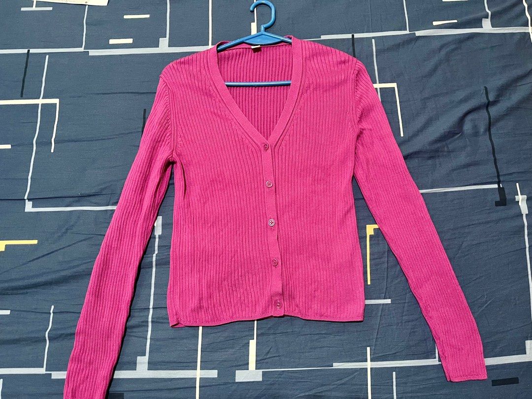 Ribbed Knit Cardigan (Category: Coats, Jackets and Outerwear) located in Las Pinas. Submitted by sortandsimplify (Listing ID 1416543968, Image 1). Description: - Ribbed knit cardigan - V-neck design - Button-down closure - Long sleeves - Soft knit material - Available in various colors - Great for layering - Dress it up or down.