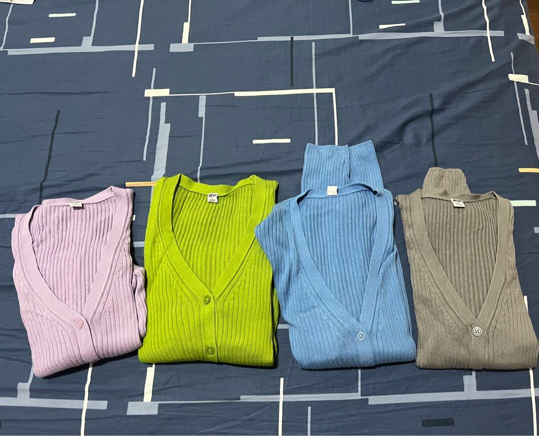 Ribbed Knit Cardigan (Category: Coats, Jackets and Outerwear) located in Las Pinas. Submitted by sortandsimplify (Listing ID 1416543968, Image 2). Description: - Ribbed knit cardigan - V-neck design - Button-down closure - Long sleeves - Soft knit material - Available in various colors - Great for layering - Dress it up or down.