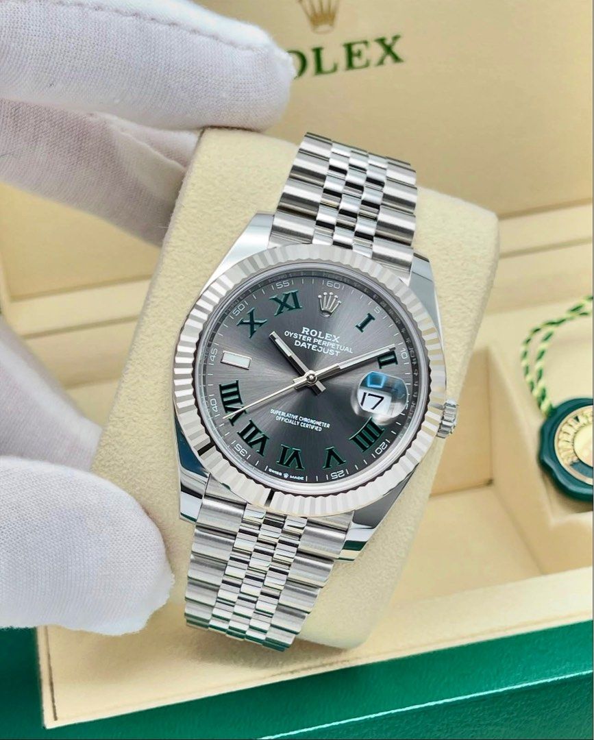 Rolex Datejust 41 Wimbledon Jubilee 2026 (Category: Luxury Watches) located in Makati City. Submitted by luxeellisseofficial (Listing ID 1416550547, Image 1). Description: Rolex Datejust 41 Wimbledon Jubilee 2026 Ref. 126334 Brand New | Unresized | Unworn Complete Set Warranty Valid Until 2031 🔎 All watches are open for verification 📍 Meetups by arrangement.