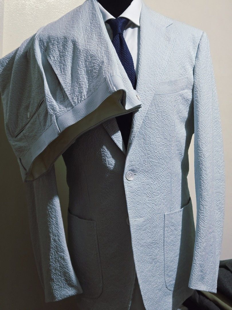 Seersucker Suit by Ring Jacket 🇯🇵 (Category: Coats, Jackets and Outerwear) located in Baguio. Submitted by Th0p7 (Listing ID 1416553301, Image 1). Description: .