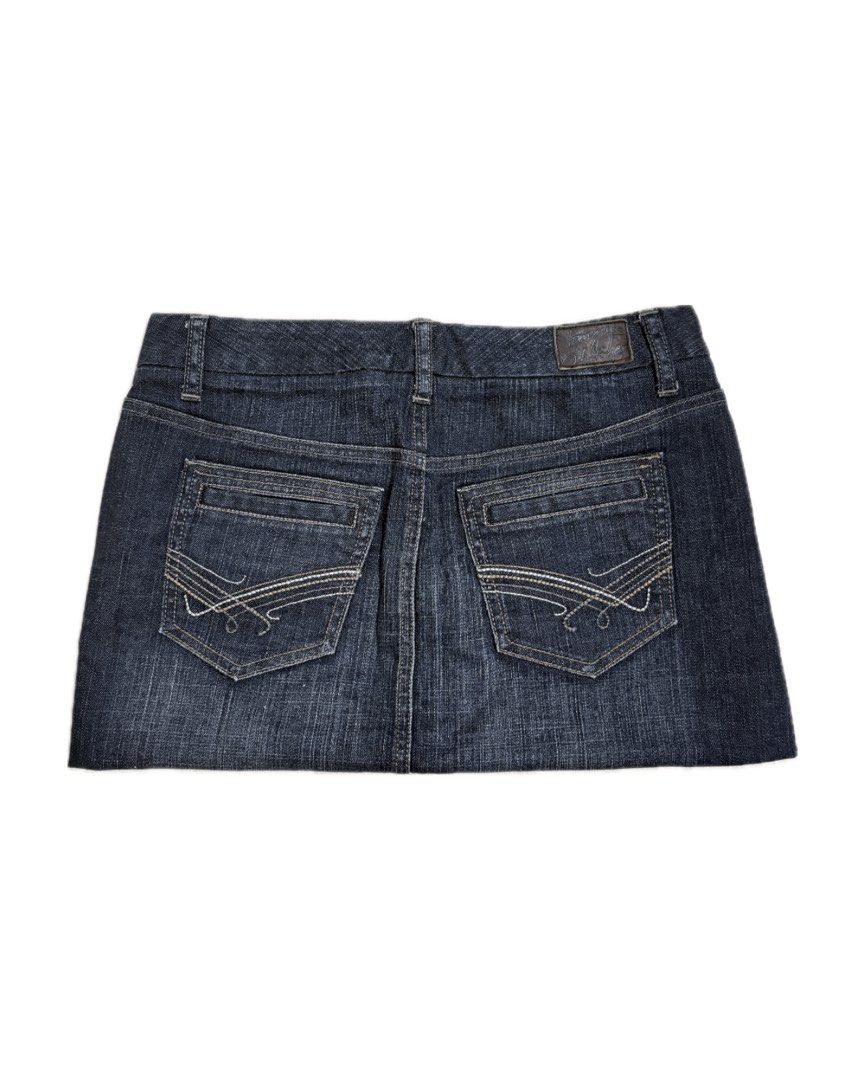 Tommy Hilfiger Denim Skirt (Category: Skirts) located in Manila. Submitted by j_decluttering (Listing ID 1416572363, Image 1). Description: - really nice dark wash in person - can be worn low waisted for size S (i fold it to a shorter length if low waist) - fits XS-M .
