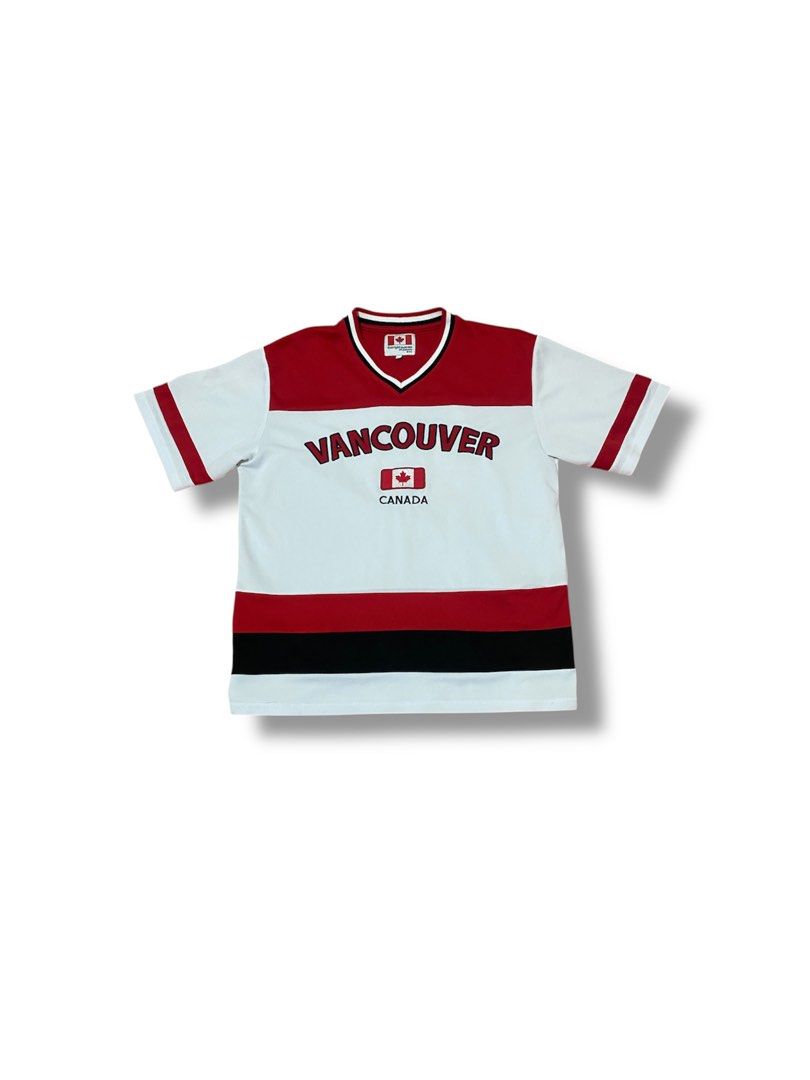 Vancouver Canada hockey jersey (Category: Tshirts & Polo Shirts ) located in Angeles City. Submitted by unseenthreads (Listing ID 1416612237, Image 1). Description: Medium on tag.