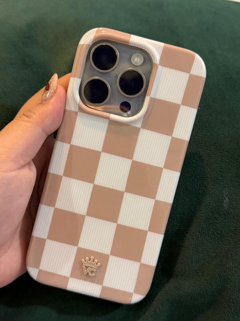 Velvet Caviar Nude Checker Case (Iphone 15 Pro) (Category: Cases & Sleeves) located in Quezon City. Submitted by racollo (Listing ID 1416565732, Image 2). Description: RFS : Phone upgrade Condition : Lightly used.