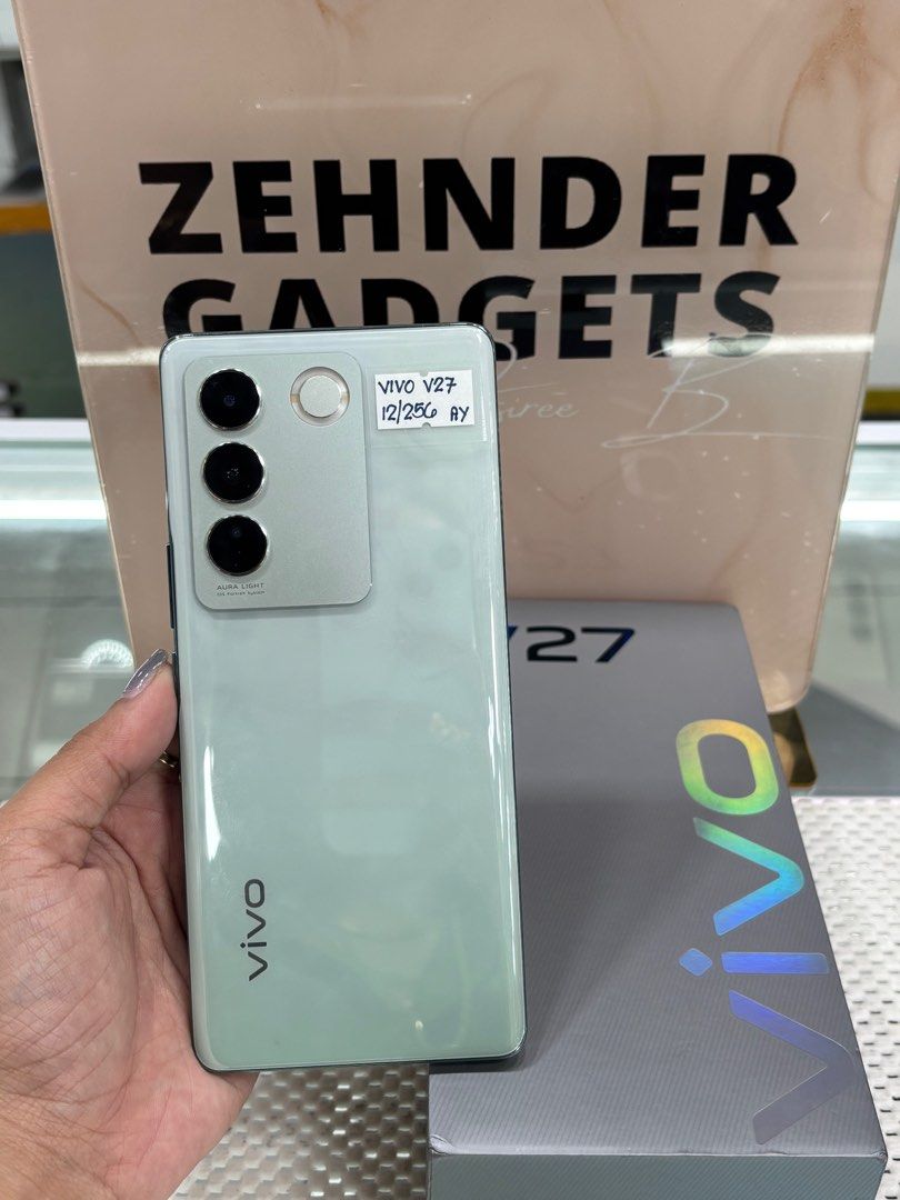 VIVO V27 12/256GB OPENLINE (Category: Vivo) located in San Juan City. Submitted by desireebayal96 (Listing ID 1416473893, Image 1). Description: VIVO V27 5G • 12/256GB • DUAL SIM (OPENLINE) • 50MP • 4600mAh • 97% SMOOTH • NO DENTS • NO ISSUE • NO HISTORY OF REPAIR • WITH BOX SAME SERIAL OPEN FOR COD SAME DAY DELIVERY PLUS SHIPPING FEE MESSAGE ME DIRECTLY FOR MORE INFO Store located📍2nd floor Vmall Greenhills Shopping Center Thank you for checkin