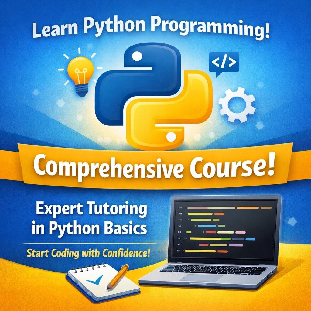 1 on 1 Python Programming Basic Course (Category: Everything Else) located in Singapore. Submitted by markerpens (Listing ID 1413052012, Image 1). Description: Want to learn real programming but don't know where to start? No problem! In this 2 hour crash course, I can teach you programming fundementals and point you on how to start self learning. Want to know if you will benefit from this course? Just shoot me a message and I will send you an ass