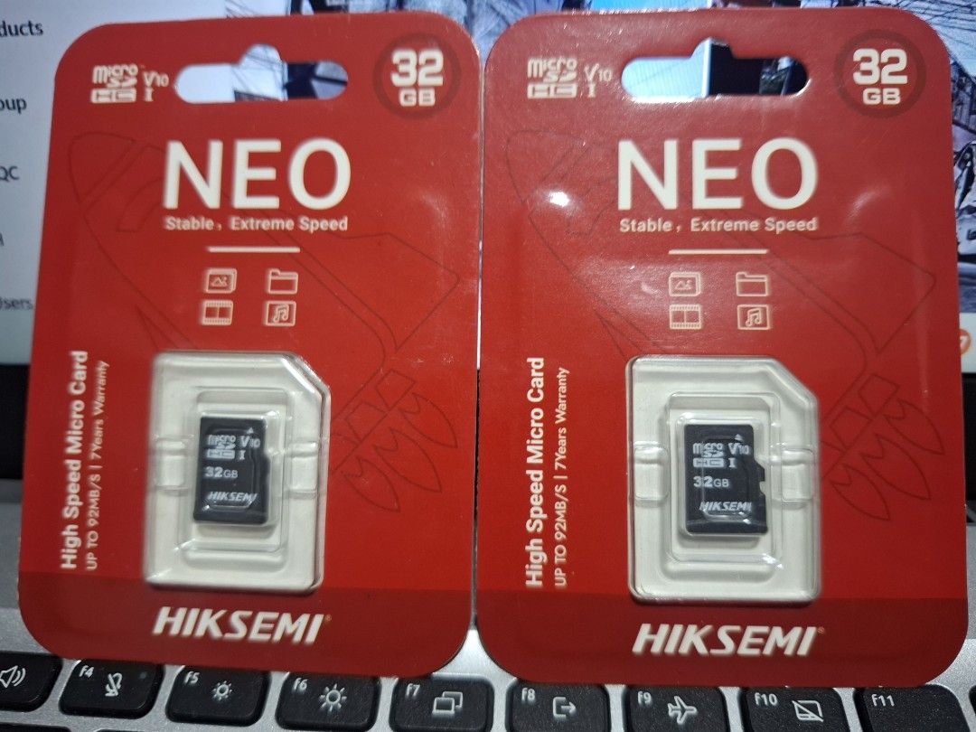 2pcs Hikvision 32GB sd card extreme speed (Category: Memory & SD Cards) located in Quezon City. Submitted by yajayz (Listing ID 1413089709, Image 1). Description: Brand new Hikvision 32GB sd card best for your CCTV standalone or dashcam. stable and extreme speed selling it 2pcs for only 550pesos.