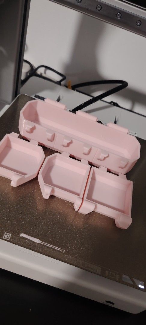 Beyblade Case (Category: Storage Boxes & Baskets) located in Quezon City. Submitted by securetechphi (Listing ID 1413183529, Image 1). Description: - 3D-printed storage box - Features three compartments - Available colors: Blue and Pink - Secure closing lid with clasps - Ideal for storing small items - Capacity for Three Beyblades: Securely stores up to three beys of Beyblade X. Suitable for BX, UX, and CX..