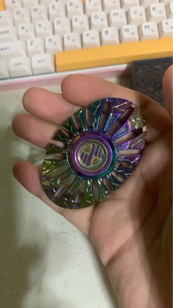 [ALL for 100] Fidget Spinners (Category: Action & Battle Toys) located in Bacoor. Submitted by alfmdzn (Listing ID 1413144237, Image 3). Description: ‼️ WHAT YOU SEE IS WHAT YOU GET ‼️ Includes the following: Yellow - 30 php Black - 30 php Rainbow metal - 60 php Get all for 100 php only RFS: As a student, I will need funds for school and I don't see this product as a need for me anymore. Mode of Payment (MOP): Cash/GCash/BDO Mode of Delivery: Mee