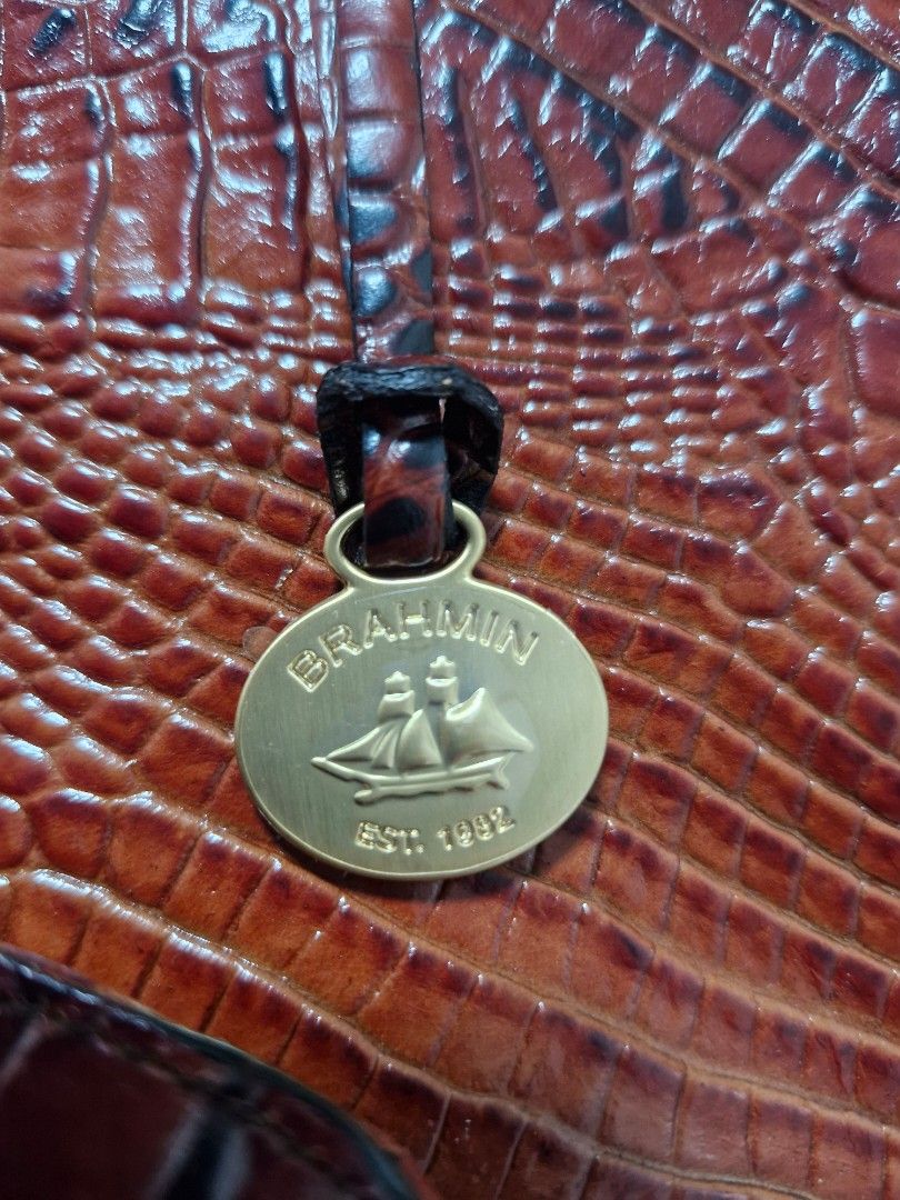 Authentic Brahmin Croc Shoulder-Hand Bag from US (Category: Luxury Bags & Wallets) located in Manila. Submitted by digamoanne56044 (Listing ID 1413156550, Image 2). Description: Brand new Original Brahmin Bag bought from US. Price is still negotiable.