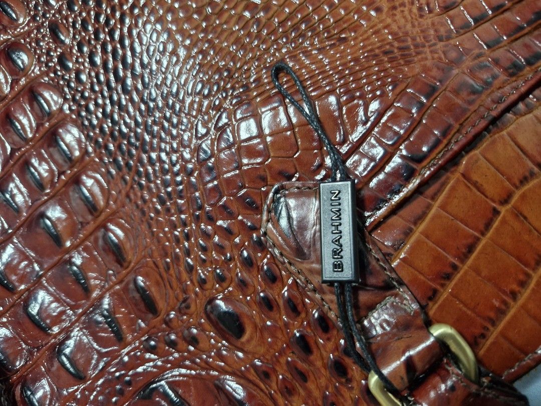 Authentic Brahmin Croc Shoulder-Hand Bag from US (Category: Luxury Bags & Wallets) located in Manila. Submitted by digamoanne56044 (Listing ID 1413156550, Image 3). Description: Brand new Original Brahmin Bag bought from US. Price is still negotiable.