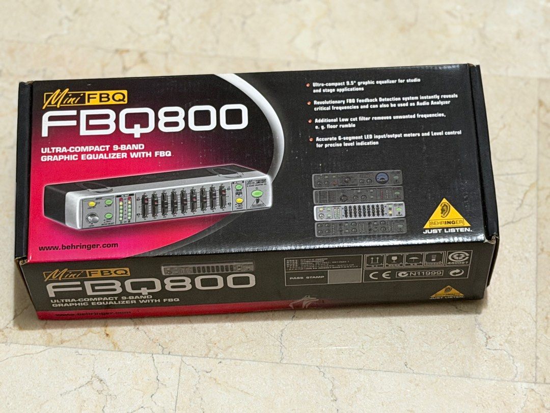 Behringer Mini FBQ FBQ800 Graphic Equalizer with box448526634860554240
