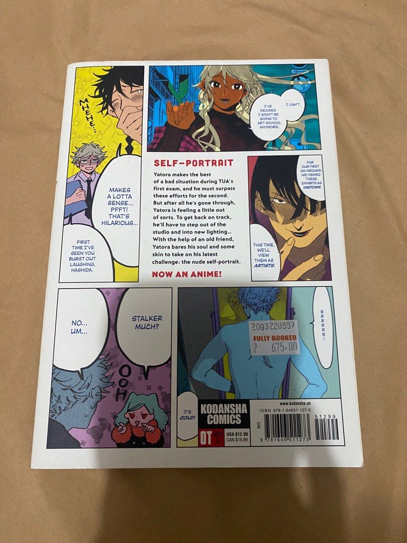 Blue Period Volume 5 (Category: Comics & Manga) located in Caloocan City. Submitted by krokak (Listing ID 1413144326, Image 2). Description: - Blue Period Volume 5 manga. - Features Yatora's struggles and growth at TUA. - Focuses on Yatora's efforts to improve. - Includes Yatora's self-portrait and interactions with Hashida. - Explores Yatora's journey to find his artistic path..
