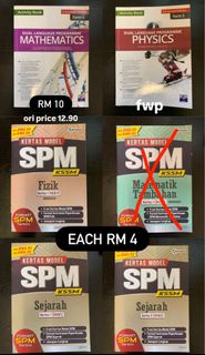 SPM EXERCISE BOOKS, LEVEL UP CHEMISTRY, LEVEL UP ADDITIONAL MATHEMATICS ...