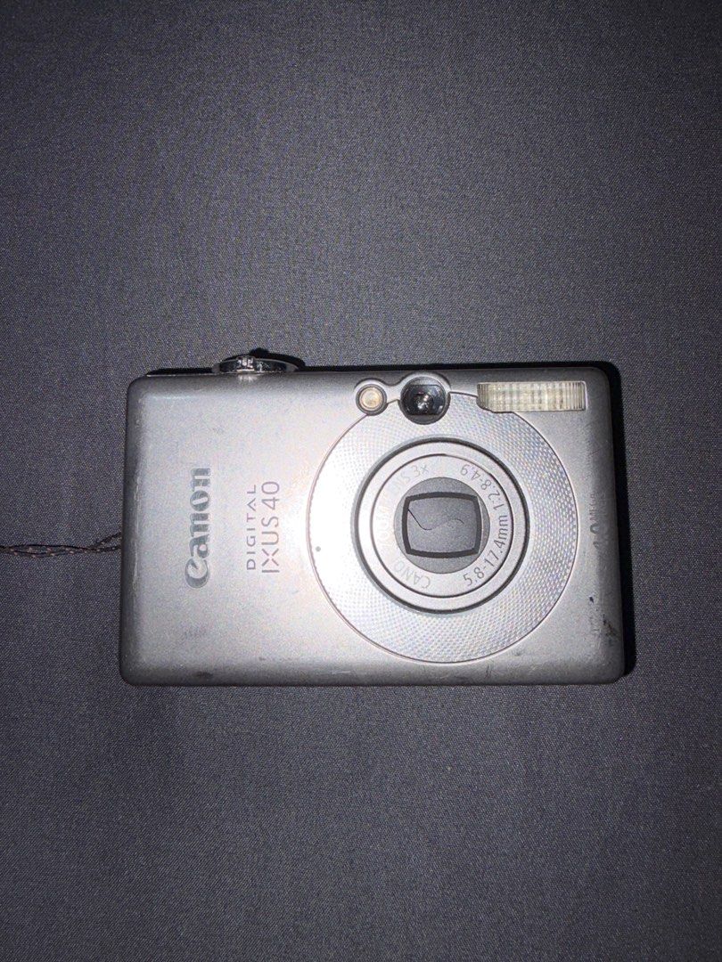 Canon Ixus 40 (Category: Cameras) located in Naga. Submitted by epargne_shop (Listing ID 1413054357, Image 1). Description: CANON IXUS 40 Inclusions: - unit battery - Memory Card ISSUE: light lcd burn.