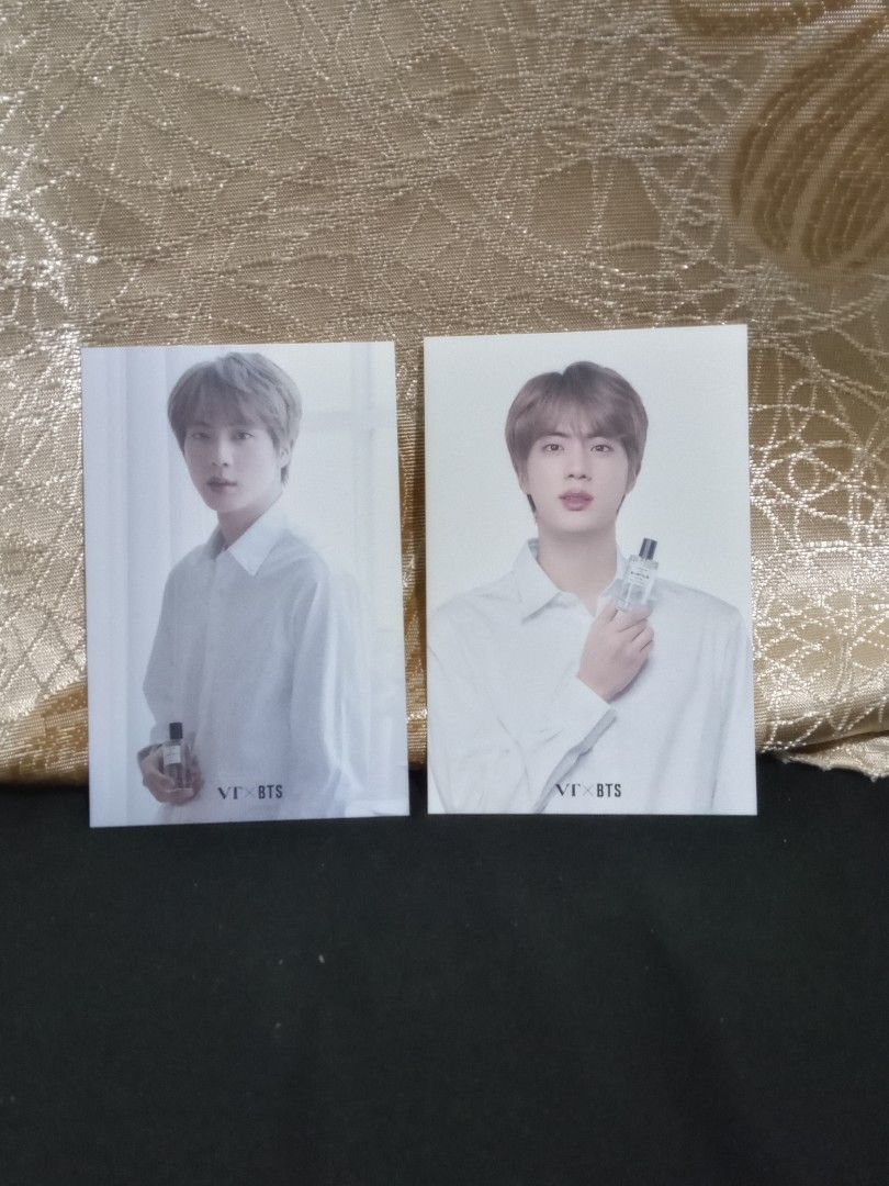 [CLEARANCE SALE] BTS VT Postcard Set (Category: K-Wave Merchandise) located in Manila. Submitted by purplesummerkim (Listing ID 1413096380, Image 3). Description: - Official 7 BTS VT Postcard Set - Includes individual member cards (V, Jin, RM and Jhope) - Features a group postcard - VT BTS branding -fixed price - P200 + sf *with freebies *low price na po kasi wala ng space sa bahay and i stop collecting merchandise na RULES : *buyers will shoulde