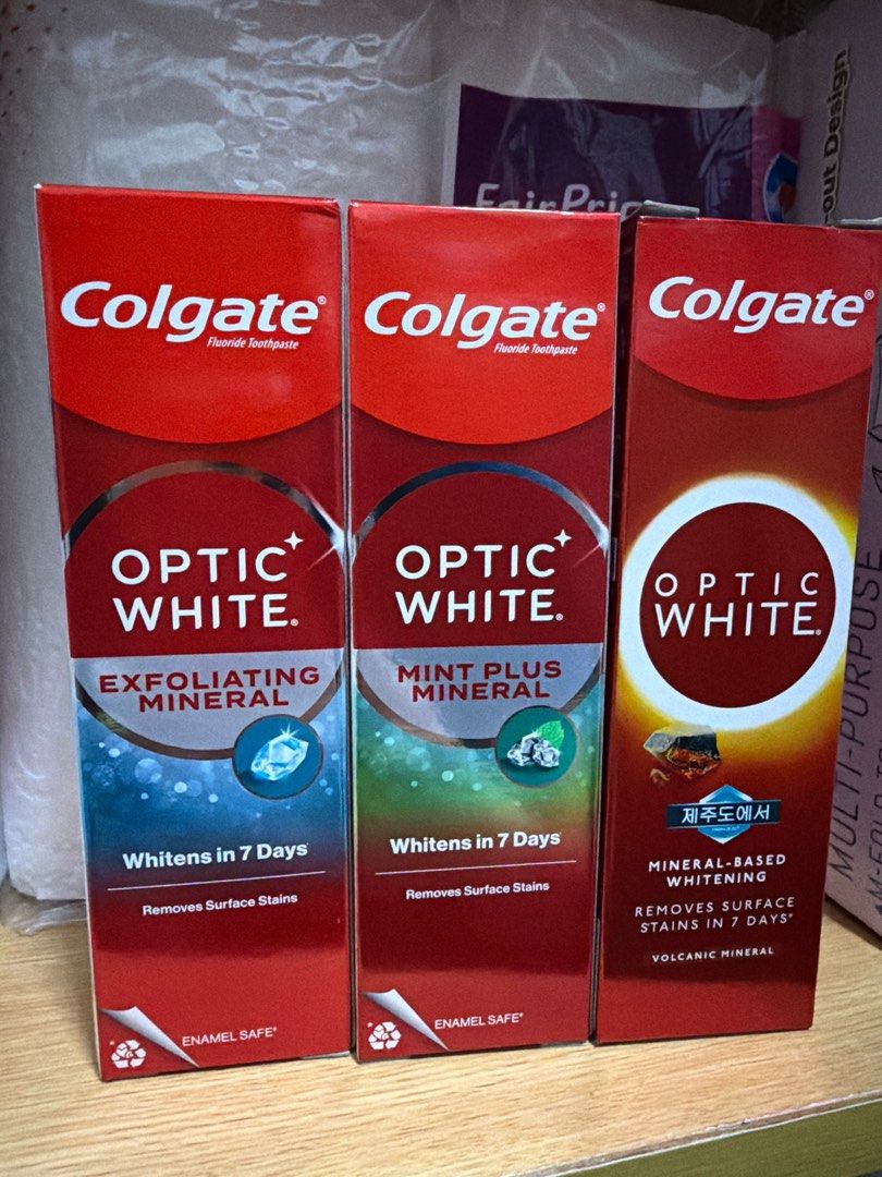Colgate Optic White Toothpaste - Various Types, Beauty & Personal Care ...
