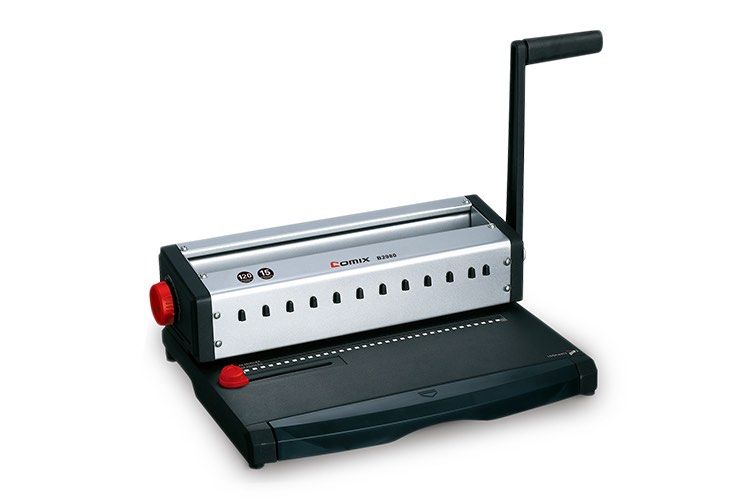 COMIX B2980 Heavy Duty Wire Binding Machine (Category: Everything Else Others) located in Cainta. Submitted by macelle (Listing ID 1413190048, Image 1). Description: COMIX B2980 Heavy Duty Wire Binding Machine, 34 Holes Binding Thickness: 120 sheets / 14.3 wires Maximum punching capacity: 15 sheets Holes: 34 holes Paper margin: 2.5 mm Spacing between holes: 8.46 mm (3:1) Hole Size: 4*4mm Reviews Max binding thickness: 120 sheets / 14.3 wires the 