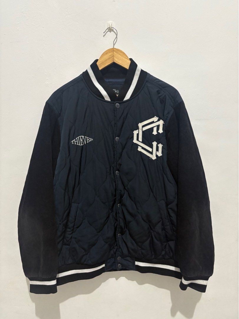 Crooks&Castles Varsity Jacket (Category: Activewear) located in Bacoor. Submitted by basicthrift (Listing ID 1413129007, Image 1). Description: Large on tag can fit xl.