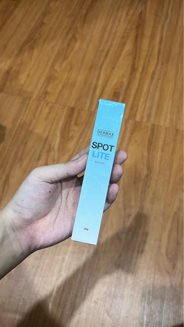 Dermax Spot Lite Serum 20g (Category: Face Care) located in San Juan City. Submitted by treangelica (Listing ID 1413079176, Image 1). Description: Brand new and unsealed RFS: Decluterring Location: San Juan City.