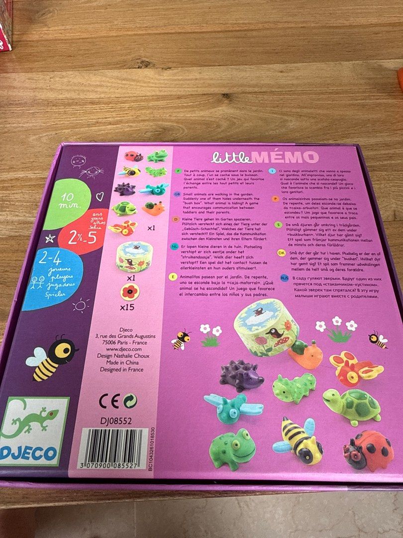 Djeco Little Memo Memory Game, Hobbies & Toys, Toys & Games on Carousell