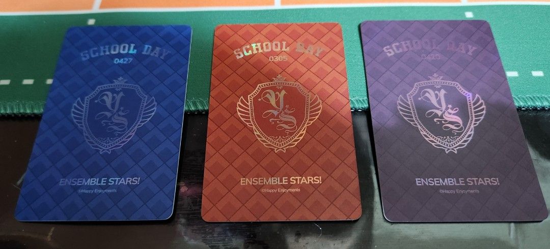 Ensemble Stars! CN School Day Cards (Category: Raw Singles) located in Manila. Submitted by ruby.gem (Listing ID 1413194258, Image 2). Description: enstars School Day CN Cards (Thick) Nazuna Nito Hinata Aoi Souma Kanzaki PHP 65 EACH or 185 SET They come with their original packaging! MOP: GCASH ONLY MOD: JnT, Grab, Lalamove Can meet up in Benilde/La salle Area! Loc: Malate, Manila Just PM if interested!.