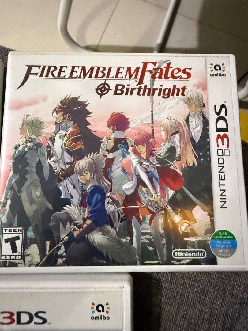 Fire Emblem Fates: Birthright - Nintendo 3DS (Category: Nintendo) located in Quezon City. Submitted by gritxfaith (Listing ID 1413082435, Image 1). Description: - Fire Emblem Fates: Birthright for Nintendo 3DS - Includes game cartridge and case - Rated T for Teen - Features amiibo compatibility - Official product from UAE, Saudi Arabia, Malaysia, and Singapore.