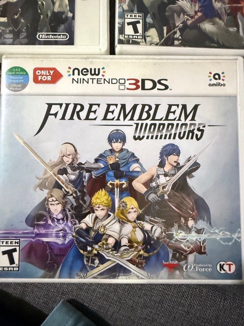 Fire Emblem Warriors - Nintendo 3DS (Category: Nintendo) located in Quezon City. Submitted by gritxfaith (Listing ID 1413081595, Image 1). Description: - Fire Emblem Warriors for Nintendo 3DS - Features characters from the Fire Emblem series - Includes amiibo support - ESRB rated Teen - Official product for UAE, Saudi Arabia, Malaysia, and Singapore.