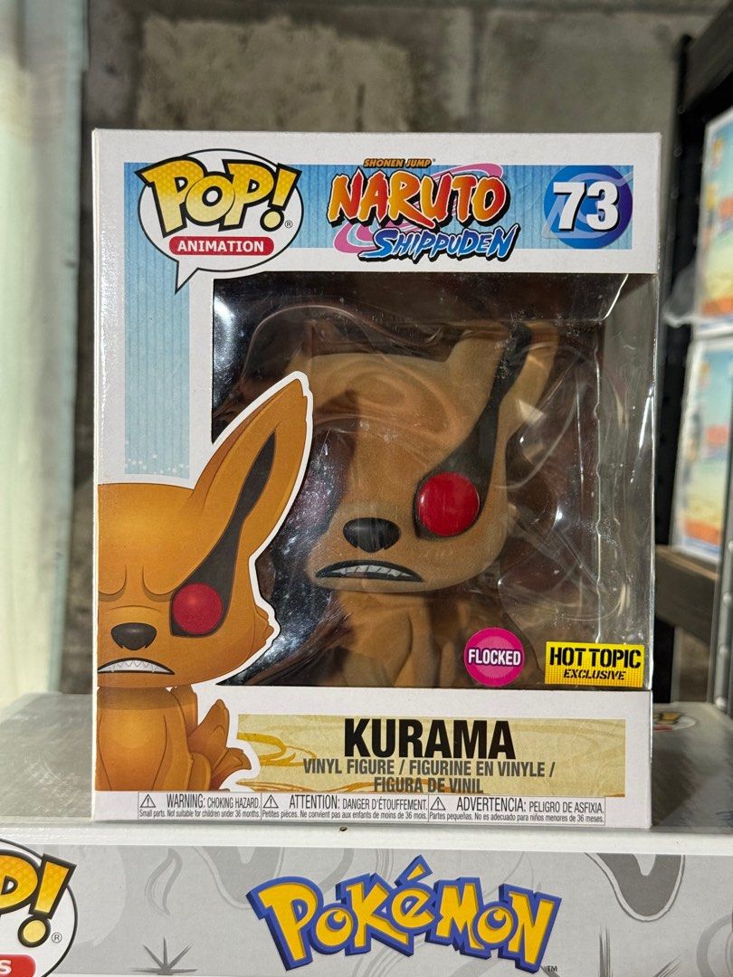 Funko Kurama Flocked Hot Topic Exclusive (Category: Designer & Blind Box Toys) located in Trece Martires City. Submitted by papablemark (Listing ID 1413108567, Image 1). Description: With barcode Comes with free protector With dent on plastic window, tape on box - please see pictures for details.