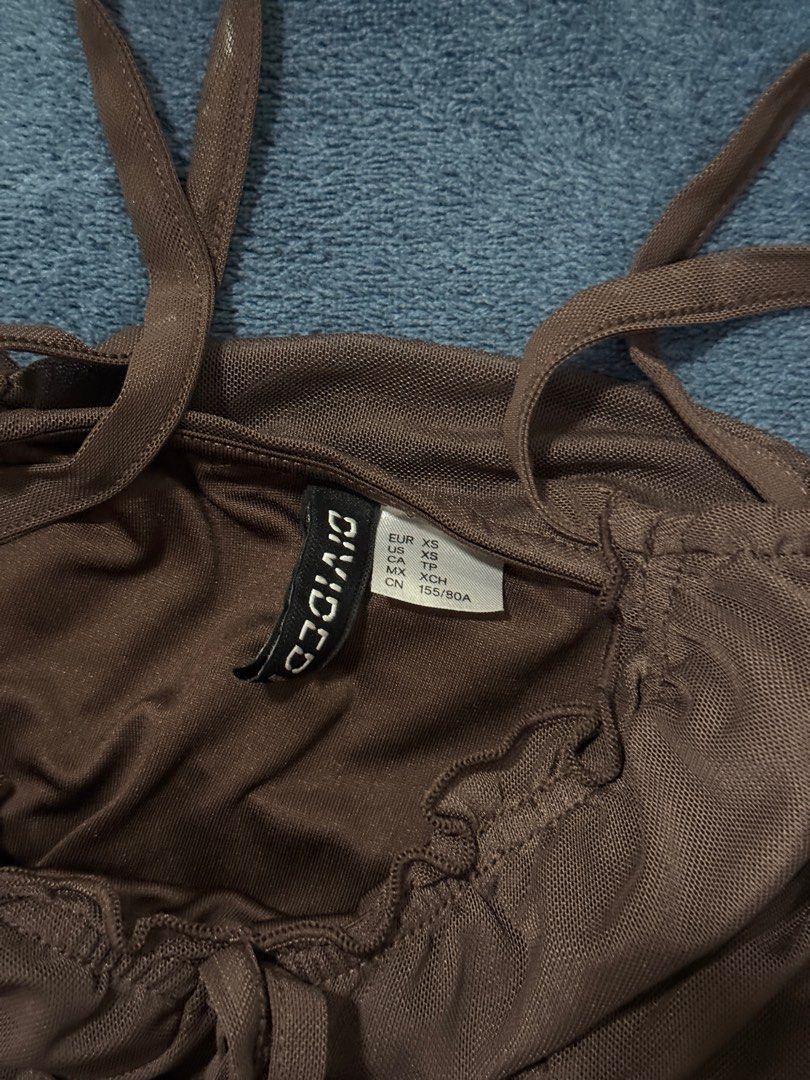 H&M Divided Ruched Mini Dress (Category: Dresses) located in Las Pinas. Submitted by slua19 (Listing ID 1413177031, Image 2). Description: Never Used - slightly negotiable DM for more pics.