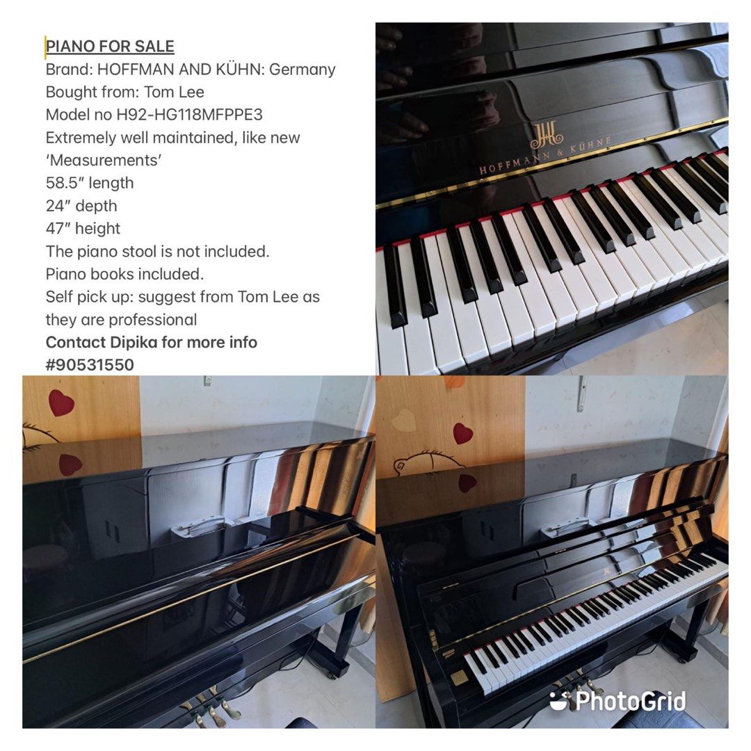 Hoffman & Kuhn H92-HG118MFPPE3 鋼琴, 興趣及遊戲, 音樂、樂器& 配件, 樂器- Carousell