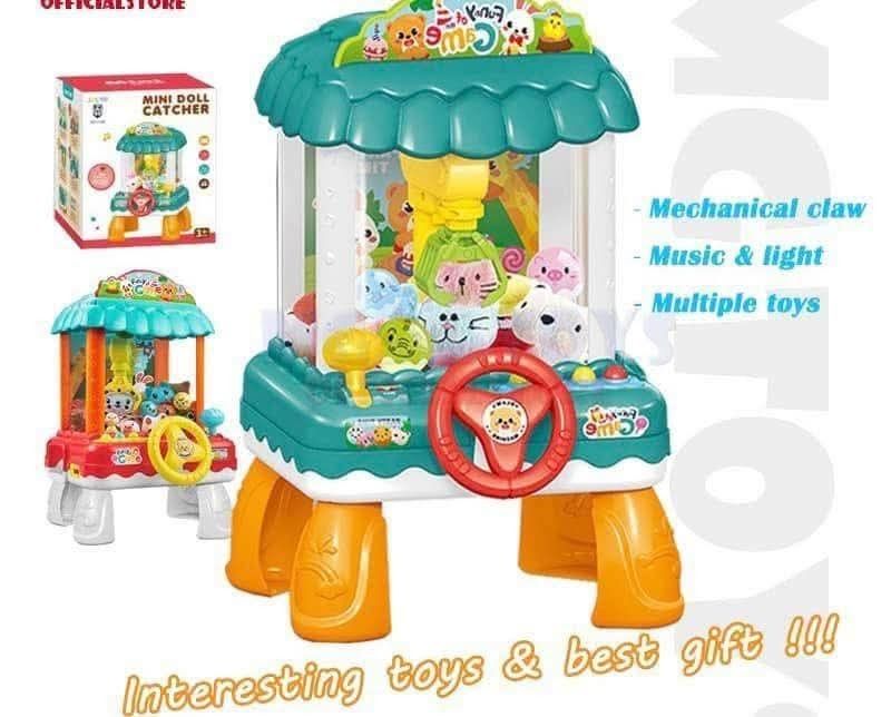 Jiaerle Toys Mini Doll Catcher (Category: Kids Toys) located in Manila. Submitted by rocillocin64338 (Listing ID 1413114938, Image 3). Description: - Jiaerle Toys Mini Doll Catcher - Mechanical claw, music, and lights - Includes toys and USB power wire - Steering wheel and control lever - Easy to play: Load balls and dolls, transfer to exit - Plays applause and cheers when you win - Suitable for ages 3+.