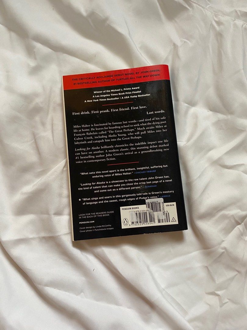 Looking for Alaska by John Green (Category: Storybooks) located in Quezon City. Submitted by declutter.repsaj (Listing ID 1413139639, Image 3). Description: 📍 Doña Josefa, Quezon City - Brand New - Never read - bought from nbs.