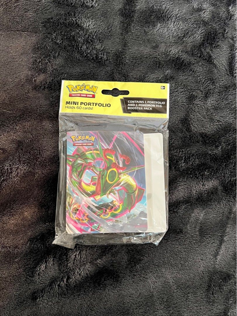Mini Binder - Pokemon Rayquaza Cover (Category: Trading Cards Accessories) located in Quezon City. Submitted by peachnikk (Listing ID 1413085412, Image 1). Description: Pokémon Mini Binder Rayquaza Cover Authentic Payment is through Gcash Please communicate properly! Mode of Payment: Lalamove, LBC, Grab.