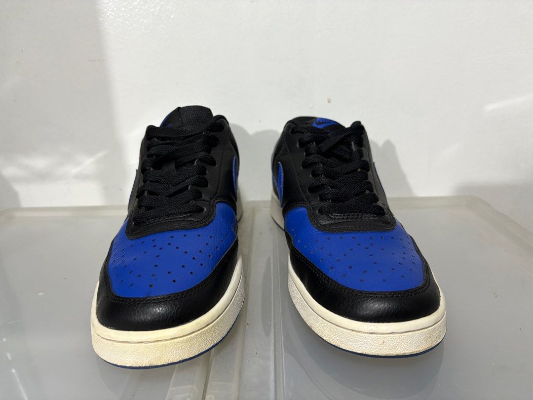 Nike Court Vision Low Black Blue (Category: Sneakers) located in Quezon City. Submitted by avee19 (Listing ID 1413174143, Image 3). Description: Decluttering since it doesn’t match my current style! Well taken care of and in good condition. Buy two of them (the black and white one) and get them for only 2,500! .