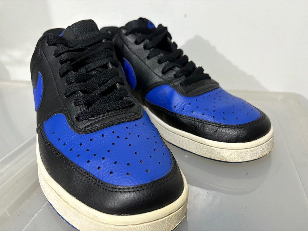 Nike Court Vision Low Black Blue (Category: Sneakers) located in Quezon City. Submitted by avee19 (Listing ID 1413174143, Image 1). Description: Decluttering since it doesn’t match my current style! Well taken care of and in good condition. Buy two of them (the black and white one) and get them for only 2,500! .