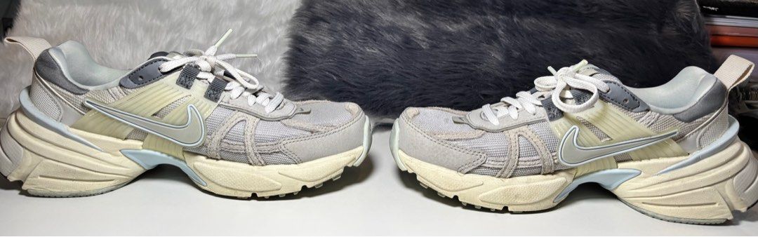 Nike V2K Run - Light Bone/Light Iron Ore (Category: Sneakers) located in Pasay City. Submitted by averycontent (Listing ID 1413109763, Image 2). Description: Nike V2K Run Light Bone/Light Iron Ore/Smoke Grey/Metallic Platinum Size US W 6 / M 4.5 Style FZ3596-072.