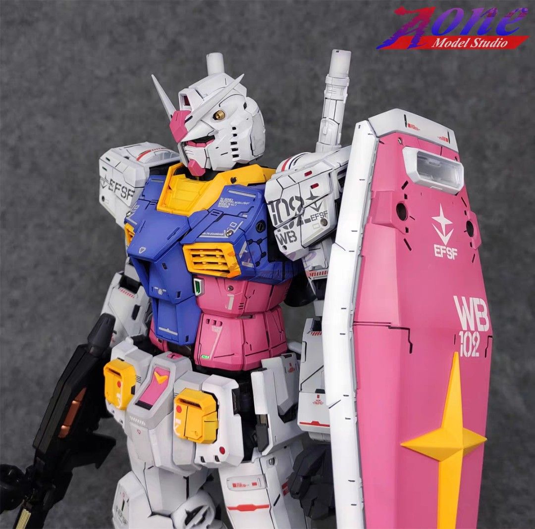 FULL SUM ORDER Runner Sprayed prepainted DABAN One Year War Colour RX 78-2 PGU 1/60 Model Kit (Category: Gundam Model Kits) located in Singapore. Submitted by josiahthelam (Listing ID 1413202303, Image 2). Description: 3RD PARTY NOT BANDAI. See pictures for effect of studio painted and processed runners once assembled. Custom product which is very labor and material intensive so no refunds allowed once payment made to studio to make this product.