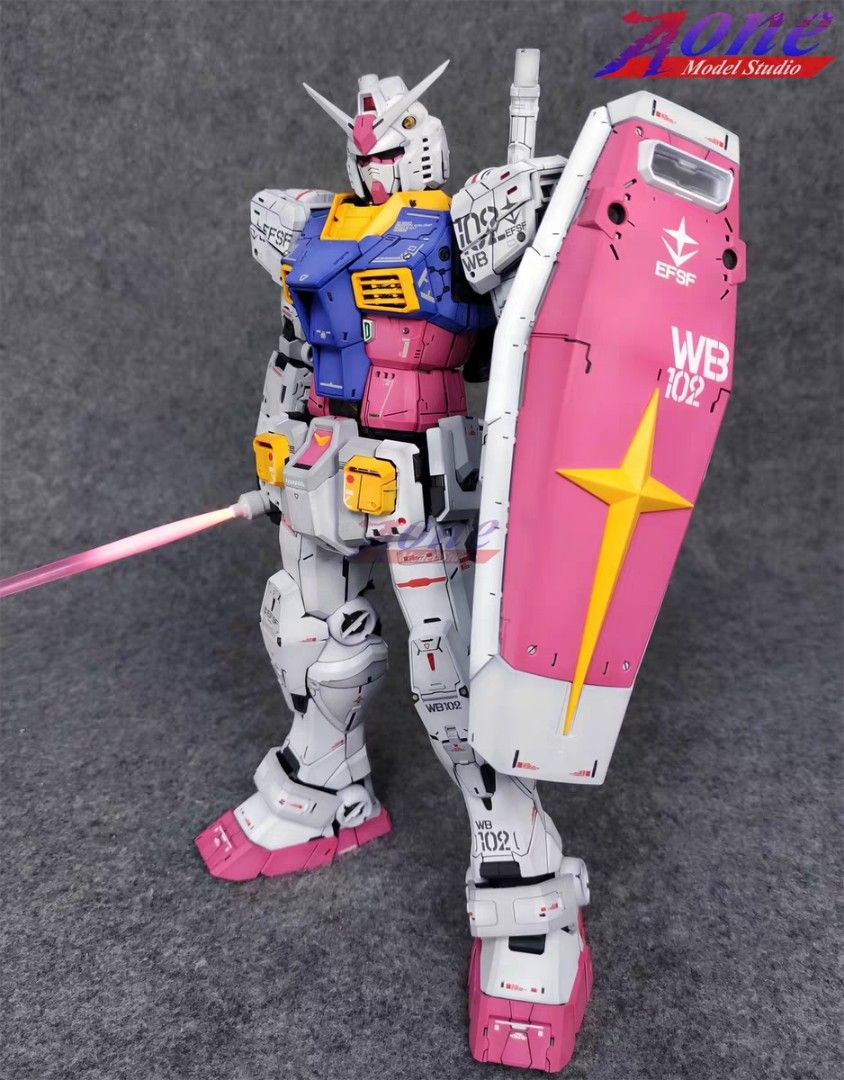 FULL SUM ORDER Runner Sprayed prepainted DABAN One Year War Colour RX 78-2 PGU 1/60 Model Kit (Category: Gundam Model Kits) located in Singapore. Submitted by josiahthelam (Listing ID 1413202303, Image 3). Description: 3RD PARTY NOT BANDAI. See pictures for effect of studio painted and processed runners once assembled. Custom product which is very labor and material intensive so no refunds allowed once payment made to studio to make this product.