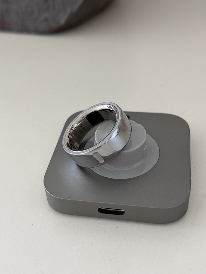 Oura Ring Gen4 Silver Size 12 – Solo Anello (nessuna Scatola/caricatore) – Tracker Attività