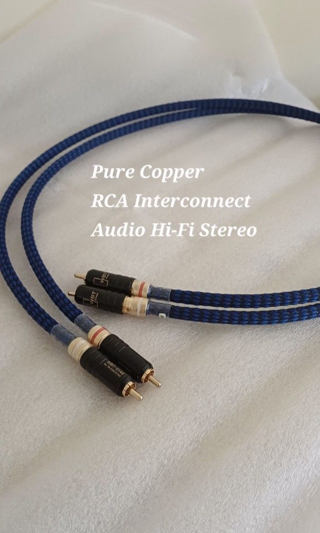 Pure Copper Audio RCA stereo interconnect cable