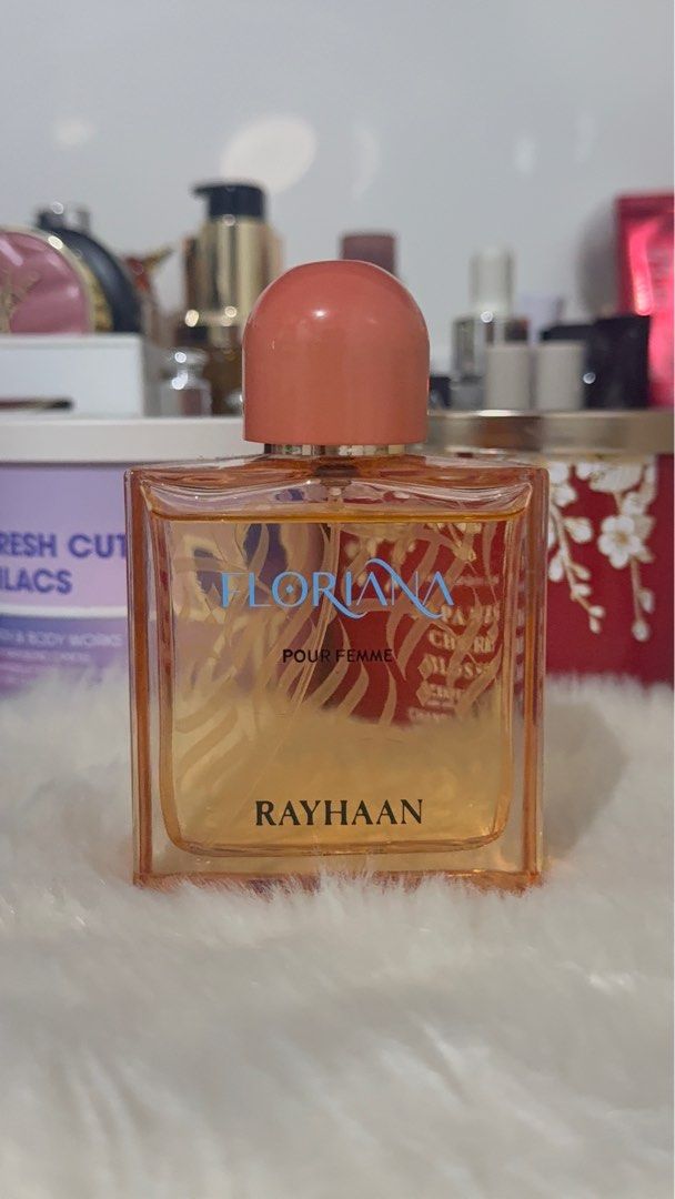 Rayhaan Ayka and floriana (Category: Fragrance & Deodorants) located in Pasig City. Submitted by jjap28 (Listing ID 1413140003, Image 2). Description: 750 each, few sprays missing both comes with box bundle sale: ₱1,300 pick up at Bali Oasis phase 2, santolan pasig.