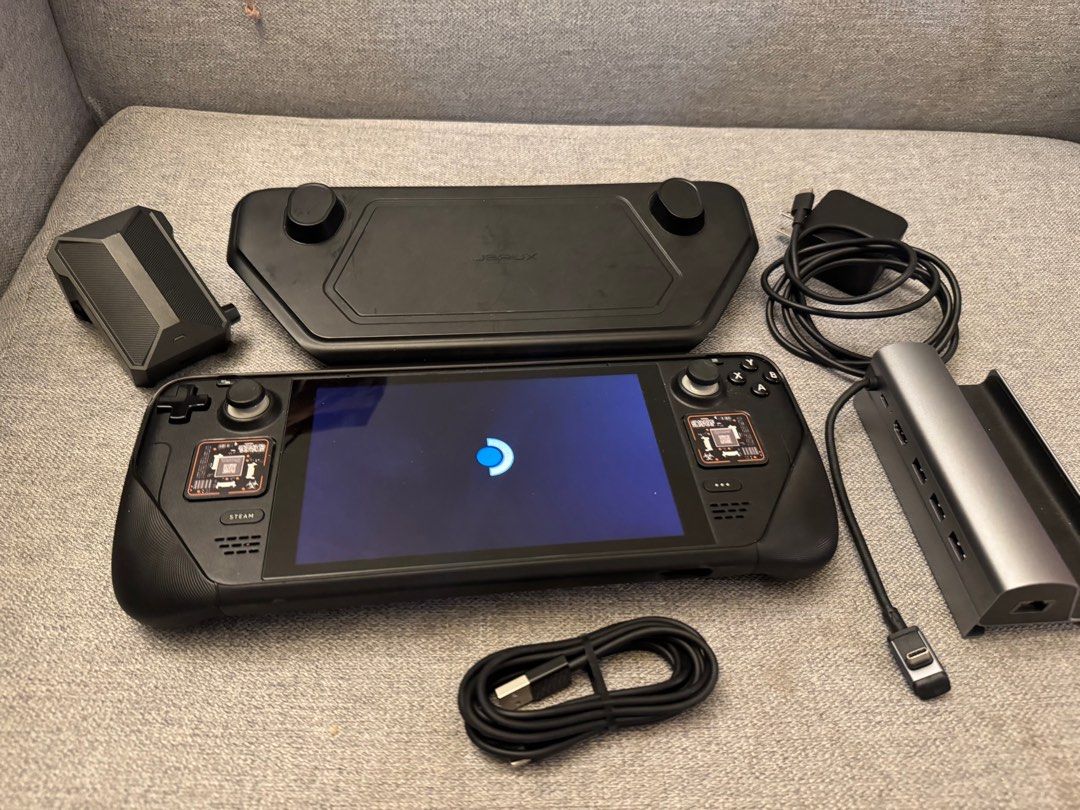 Steam Deck LCD Upgraded to 1TB (Category: Others) located in Pasig City. Submitted by djvaluetrade (Listing ID 1413203415, Image 1). Description: Steam Deck Upgraded to 1TB (LCD) PRICE: PHP26,000 Location: Pasig Meetup Details & Included Items: • Steam Deck LCD model (not OLED) • 1TB internal SSD upgrade • 512GB microSD card included • JSAUX protective case • JSAUX external cooling fan • AirSky docking station • Original charger included Notes: •