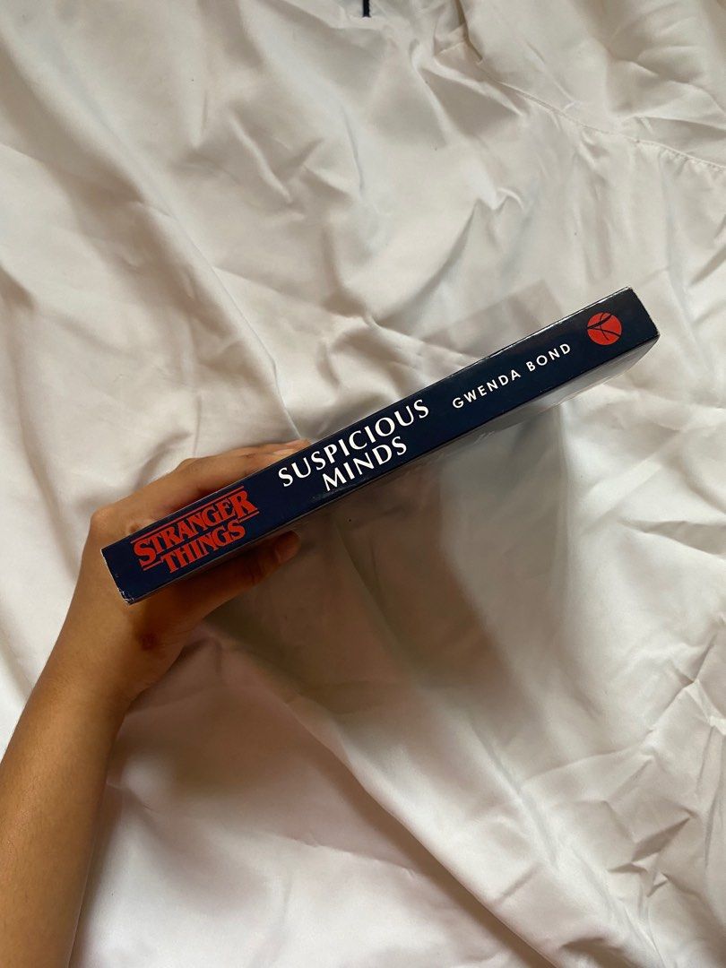 Stranger Things: Suspicious Minds by Gwenda Bond (Category: Storybooks) located in Quezon City. Submitted by declutter.repsaj (Listing ID 1413146640, Image 2). Description: 📍 Doña Josefa, Quezon City - Brand new - never read - bought from nbs .