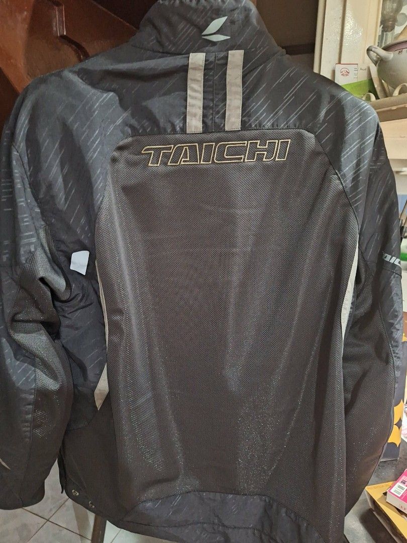 Taichi Motorcycle Jacket JP 3XL (Category: Coats, Jackets and Outerwear) located in Manila. Submitted by cecile.talisic (Listing ID 1413179514, Image 2). Description: - Taichi motorcycle jacket - Size: JP 3XL - Color: Black - Features the Taichi logo - Designed for motorcycle enthusiasts - Innovative Technology since 1975.