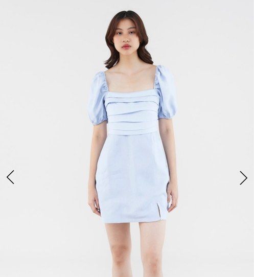The Editor's Market Blake Linen Pleat-Front Dress Linen Mini Dress - Blue, Women's Fashion, Dresses & Sets, Dresses on Carousell The Editor's Market Blake Linen Pleat-Front Dress Linen Mini Dress - Blue, Women's Fashion, Dresses & Sets, Dresses on Carousell