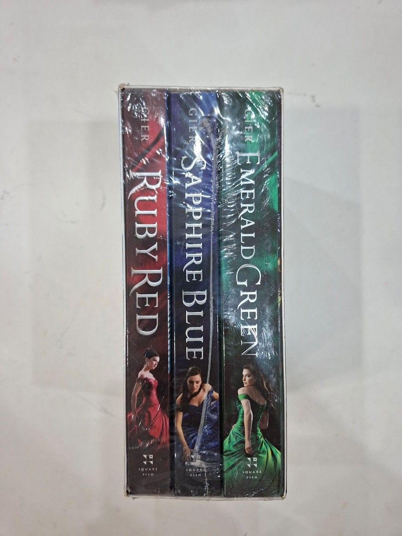 The Ruby Red Trilogy Boxed Set by Kerstin Gier (Category: Storybooks) located in Quezon City. Submitted by forsyth21 (Listing ID 1413150797, Image 2). Description: - Includes: Ruby Red, Sapphire Blue, and Emerald Green. - Books are in its original plastic seal. - Only for delivery. .