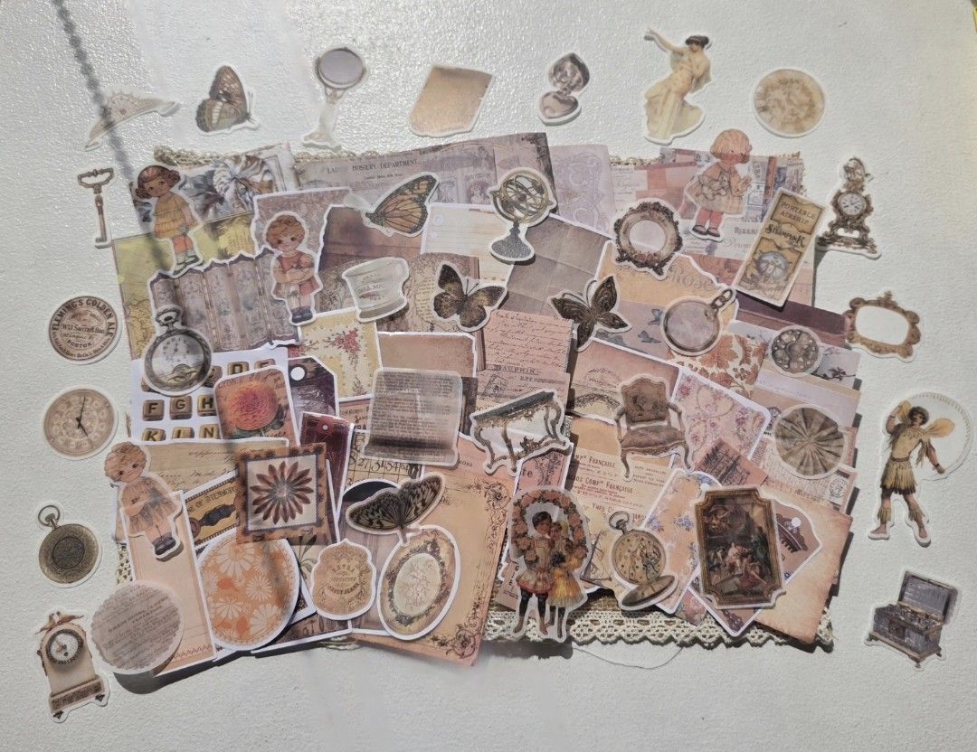 Scrapbook Deco Papers and Stickers Set (Category: Craft Supplies & Tools) located in Manila. Submitted by ghiblee (Listing ID 1413098492, Image 1). Description: 🗂️ 100 pcs Deco Papers A dreamy collection of handpicked pieces perfect for journaling, scrapbooking, or decorating your planners. ✨ What’s Inside: 100 assorted pieces of deco papers and stickers 🎨 Add a touch of whimsy, nostalgia, and adventure to every page you create! Perfect for: 📓