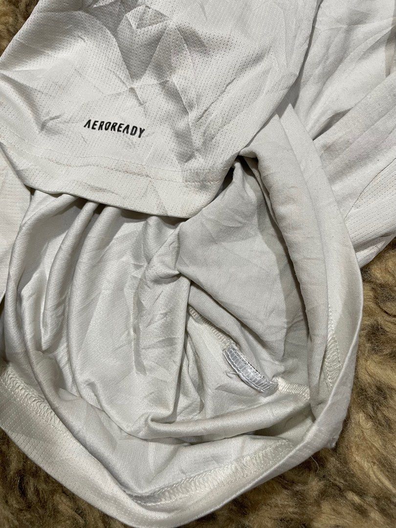 adidas aeroready (Category: Tshirts & Polo Shirts ) located in Las Pinas. Submitted by moncaz2461827 (Listing ID 1416780265, Image 3). Description: @didas aeroready shirt size small dimes 19x25.5 excellent condition color rate 9.8/10 cream issue cut tag .